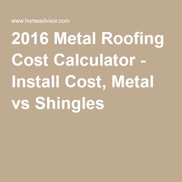 Learn how much it costs to Install or Replace a Metal Roof.